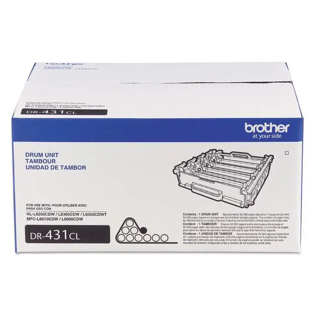 Alt view image 2 of 5 - Printer DR431CL Drum Unit-Retail Packaging, White