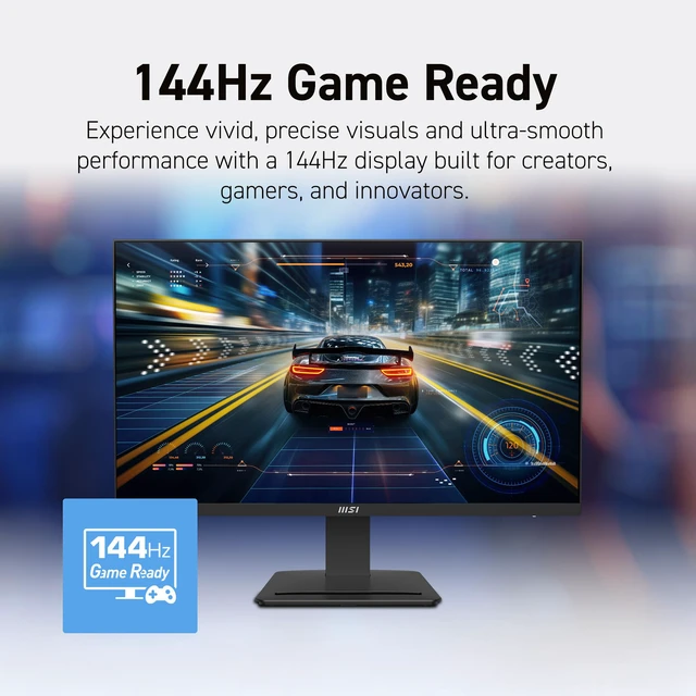 Alt view image 4 of 7 - PRO MP242 E14C 24-inch IPS 1920 x 1080 (FHD) Office Monitor, 144Hz, Free-Sync, HDMI, USB C (15W Power Delivery), VESA Mountable, Tilt, Speaker, 4-Side Slim Bezel 1ms, Black