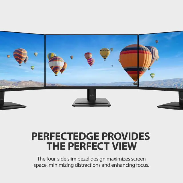 Alt view image 2 of 6 - PRO MP252 E2 24.5-inch IPS 1920 x 1080 (FHD) Gaming Office Monitor, 120Hz, Adaptive-Synch, HDR Ready, HDMI, VGA Port, Display Port,VESA Mountable, Tilt, Speaker, 4-Side Slim Bezel, 1ms, Black