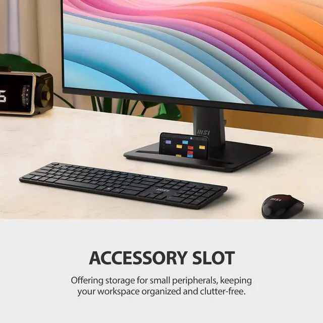 Alt view image 4 of 6 - PRO MP252 E2 24.5-inch IPS 1920 x 1080 (FHD) Gaming Office Monitor, 120Hz, Adaptive-Synch, HDR Ready, HDMI, VGA Port, Display Port,VESA Mountable, Tilt, Speaker, 4-Side Slim Bezel, 1ms, Black