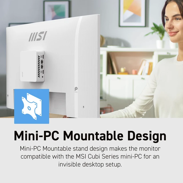 Alt view image 5 of 7 - PRO MP273QW E14 27-inch IPS 2560 x 1440 (QHD) Computer Monitor, 144Hz,Free-Sync, HDMI, DP Port, VESA Mountable, Tilt, Speaker, 1ms, White
