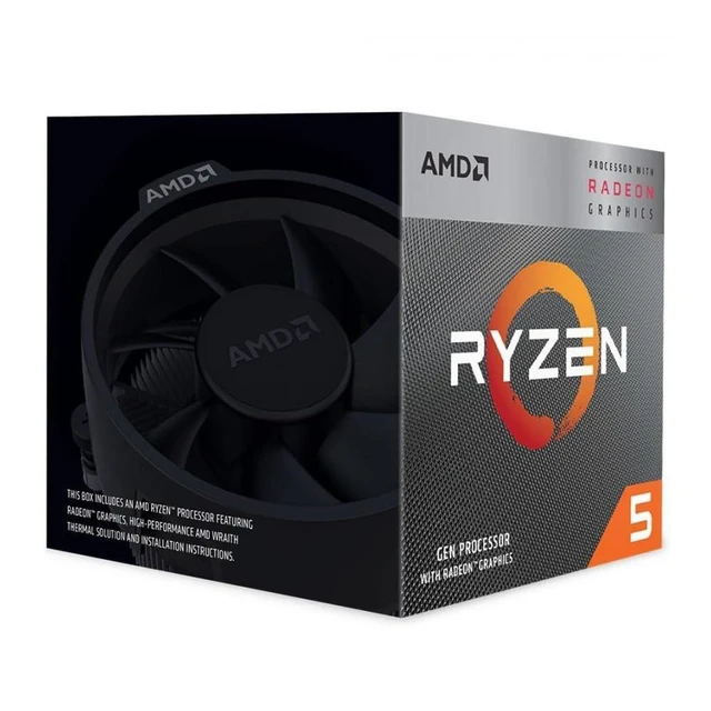 Alt view image 2 of 2 - AMD Ryzen 5 3400G processor 3.7 GHz 4 MB L3 Box - YD3400C5FHSBX