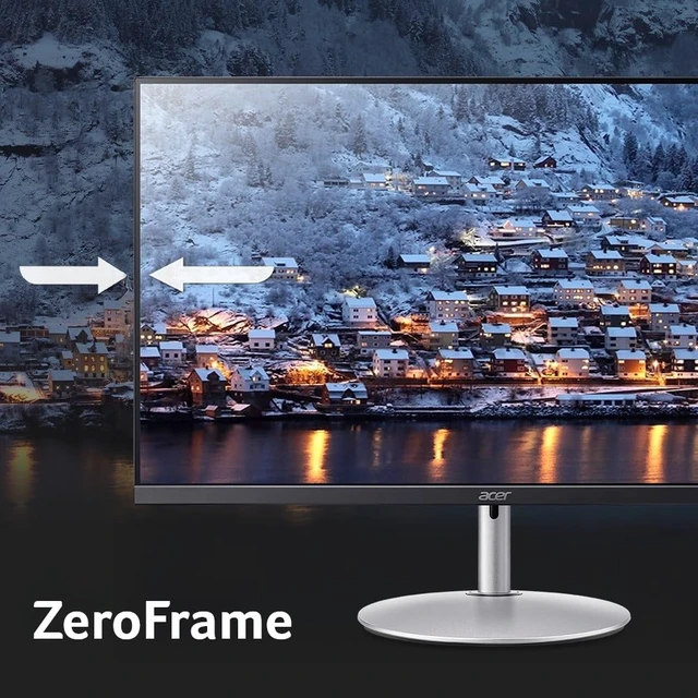Alt view image 7 of 7 - SH273 P1si 27" IPS Full HD (1920 x 1080) Zero-Frame Gaming Office Monitor AMD FreeSync Technology Up to 144Hz Refresh 1ms (VRB) Tilt, Height Adjustment & Swivel HDMI & VGA Ports