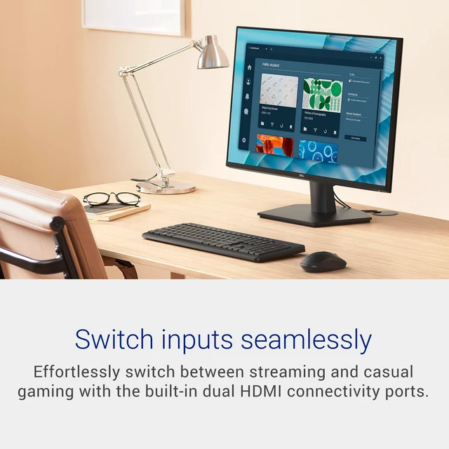 Alt view image 7 of 7 - 27 Monitor - SE2726H - 27-inch FHD (1920x1080) 144Hz 1ms Display, in-Plane Switching (IPS) Technology, AMD FreeSync, TÜV 3-Star 2X HDMI, Tilt