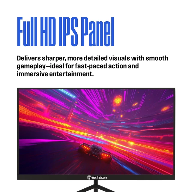 Alt view image 3 of 7 - 27 Inch Gaming Monitor, IPS, 180Hz, 1ms, Built in Speakers, HD 1080P, 110% sRGB, AMD FreeSync, Eyecare, Computer Monitor for Office, PC & Console Games, DisplayPort, HDMIx2/Gaming Mode