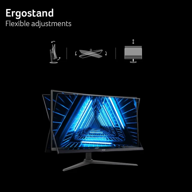 Alt view image 7 of 7 - Nitro 27in FHD 1920x1080 Curved 280Hz Gaming Monitor XZ270 Zbmiiphx 1ms, AMD FreeSync Premium, sRGB 99%, 2xHDMI, DisplayPort, 1500R Curve, Ergo Stand, Speaker, VESA Mountable