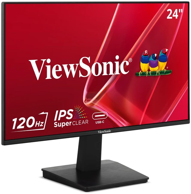 Alt view image 2 of 7 - VA2448-MHU 24 Inch 1080p IPS Computer Monitor, 120Hz, USB C Variable Refresh Rate, HDMI, VGA, USB C, Dual Speakers, Eye Care, Frameless, Home Office, Laptop, PC, Mac, 1ms, 300 Nits