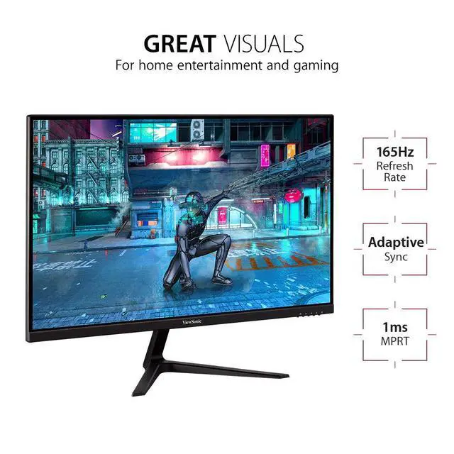 Alt view image 2 of 7 - VX2718-P-MHD 27 Inch 1080p Gaming Monitor, 180Hz and 1ms for Smooth Gameplay, FreeSync and Eye Care Technology for Comfortable Viewing, HDMI, and DisplayPort Inputs