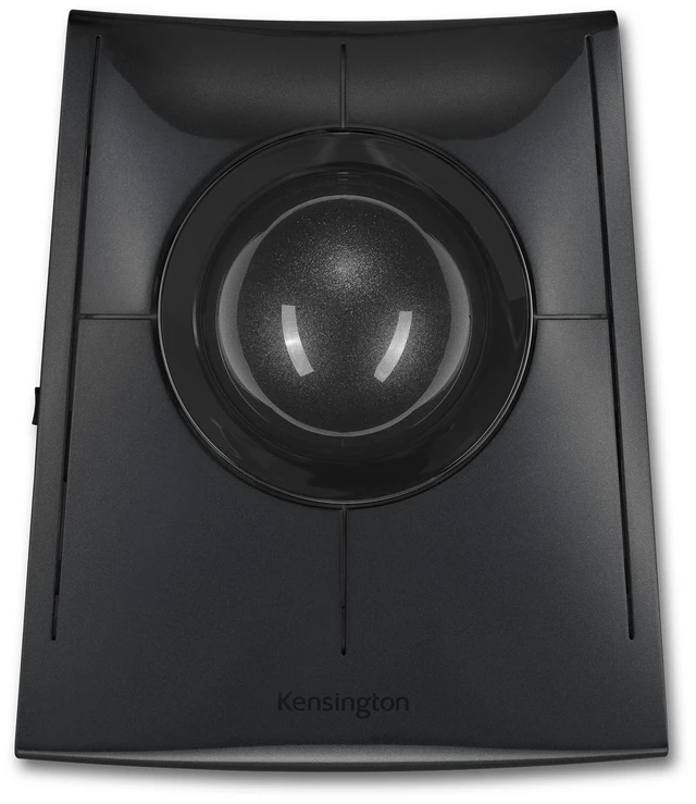 Main image of Kensington SlimBlade Pro Wireless Trackball, Rechargeable Battery, Bluetooth 2.4GHz Connection Options Black/Gray (K72085WW)