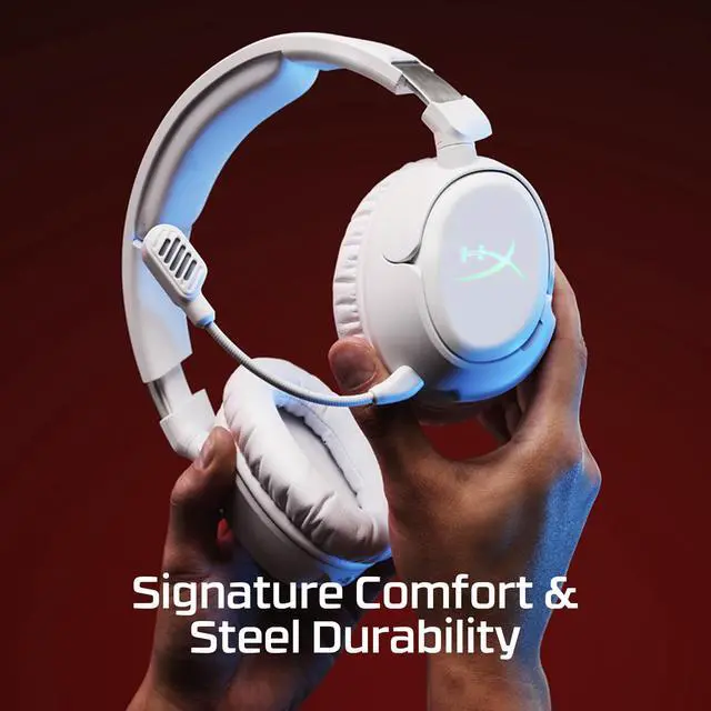 Alt view image 5 of 7 - HyperX Cloud Flight 2 Wireless Gaming Headset, Customizable RGB Lighting with Removable Earcup Plates, up to 100 Hours of Battery Life, 2.4GHz & Bluetooth, Multi-Platform Compatibility - Black