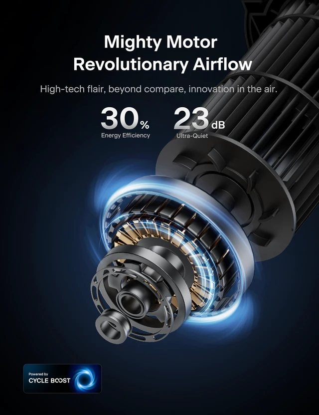 Alt view image 7 of 7 - 42-Inch Tower Fan for bedroom, Standing Fan with 90° Oscillation, 28ft/s, 5 Speeds & 4 Modes, Eco Mode, 12H Timer, 23dB Quiet, Remote Control, Easy Assembly, LED Display
