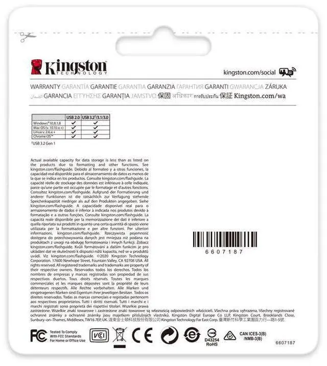 Alt view image 12 of 14 - Kingston DataTraveler Kyson USB 3.2 Gen 1 Flash Drive 512GB - Stylish Capless Metal Case