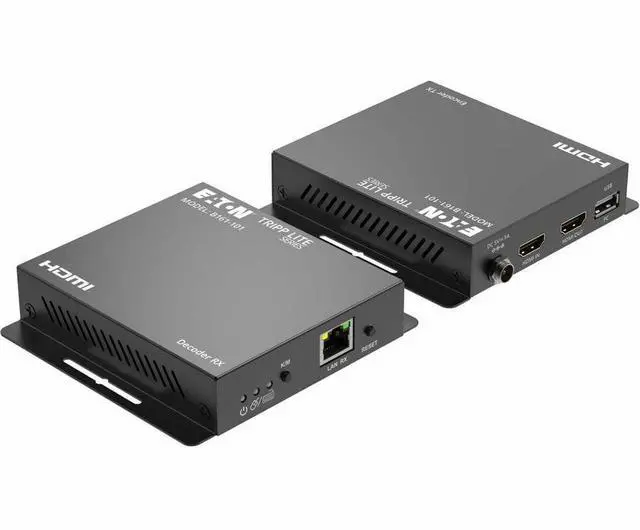 Alt view image 8 of 14 - Tripp Lite series HDMI over IP Decoder with KVM - 4K, TCP/IP, Up to 393 ft. (120 m) - 1 Output Device - 393.70 ft Range - 1 x Network (RJ-45) - 2 x USB - 1 x HDMI Out - 480p, 720p, 1080i, 1080p - 4K -