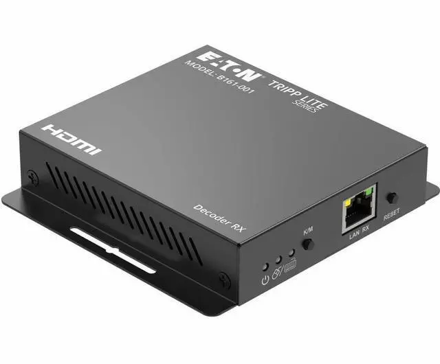 Alt view image 13 of 14 - Tripp Lite series HDMI over IP Decoder with KVM - 4K, TCP/IP, Up to 393 ft. (120 m) - 1 Output Device - 393.70 ft Range - 1 x Network (RJ-45) - 2 x USB - 1 x HDMI Out - 480p, 720p, 1080i, 1080p - 4K -