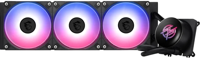Main image of MSI MPG CORELIQUID P13 360 AIO CPU Liquid Cooler - Full-Plane & Screwless Copper Base, Improved Water Channel Design, ARGB GEN2, CycloBlade 9, Split-Flow Radiator, Rifle Bearing Fans
