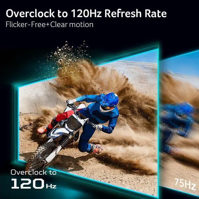 Alt view image 4 of 7 - SB270 G0bi 27" IPS Full HD (1920 x 1080) Ultra-Thin Zero-Frame Gaming Office Monitor | Adaptive-Sync Support (FreeSync Compatible) | Up to 120Hz Refresh | 1ms (VRB) | Tilt | HDMI & VGA Ports
