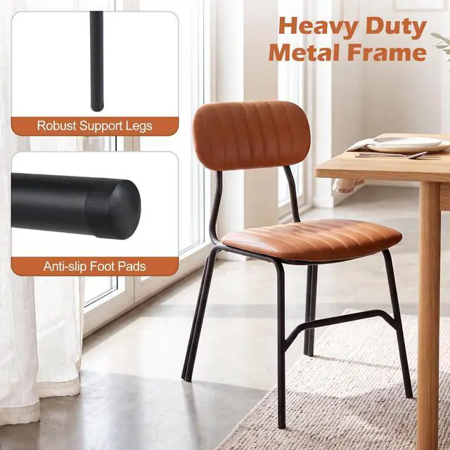 Alt view image 4 of 7 - GIANTEX Modern Dining Chairs Set of 4