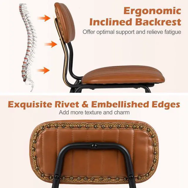 Alt view image 5 of 7 - GIANTEX Modern Dining Chairs Set of 4
