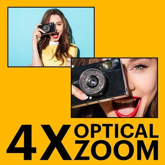 Alt view image 3 of 7 - PIXPRO FZ45 16MP Compact Digital Camera, 4X Optical Zoom, AA, Black 1080p Full HD Video, 27mm Wide Angle Lens, 2.7 Inch LCD, Point and Shoot, Digicam, Travel and Family Photos