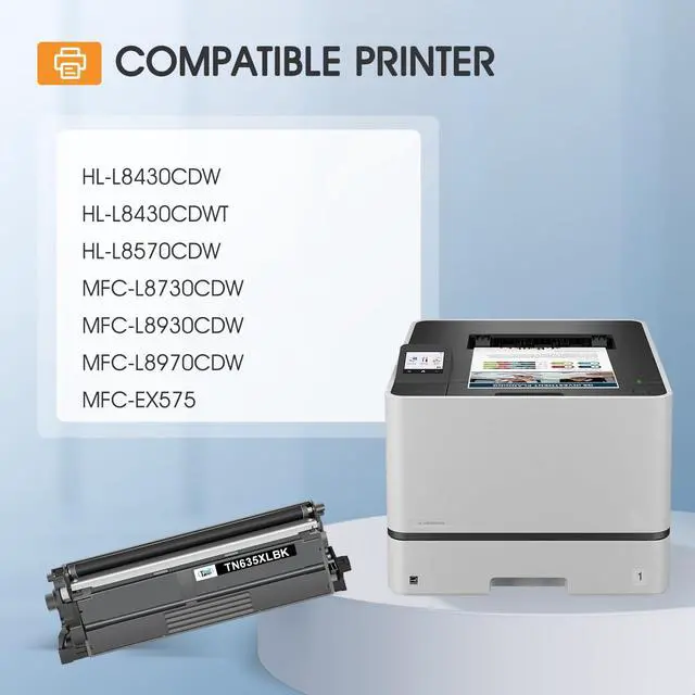Alt view image 2 of 6 - TN635XL TN635 Toner Cartridge Set for Brother MFC-L8930CDW MFC-L8730CDW Ink