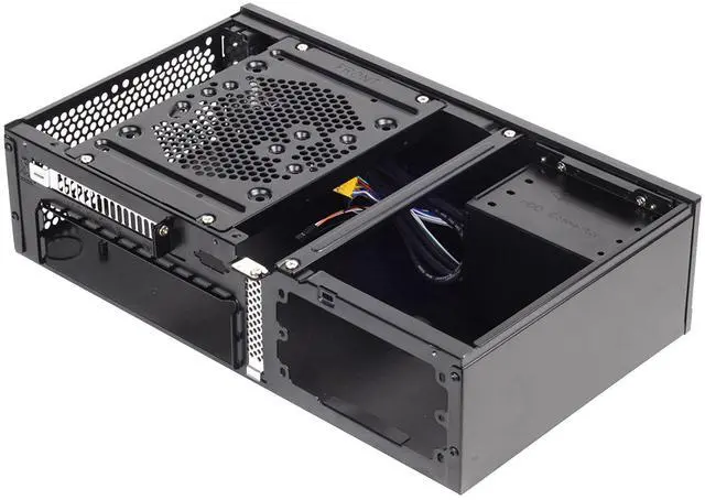 Alt view image 2 of 6 - Silverstone SST-ML05B - Milo Slim HTPC Silent Mini-ITX Computer Case, Black