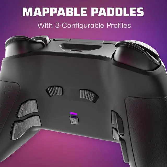 Alt view image 3 of 7 - PDP Victrix Pro BFG Wireless Gaming Controller for Xbox Series X|S, Xbox One, Windows 10/11, Modular Gamepad, Dolby Atmos Audio, Remappable Buttons, Customizable Triggers/Paddles/D-Pad, PC App, Black