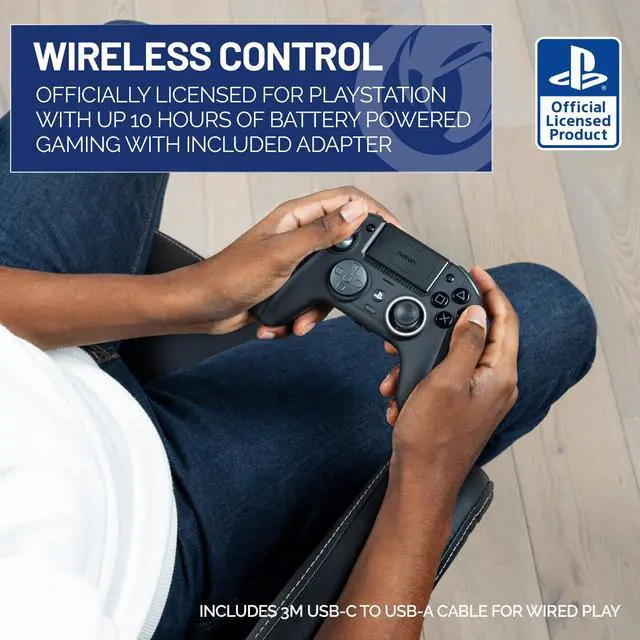 Alt view image 2 of 7 - Nacon Revolution 5 Pro Officially Licensed PlayStation Wireless Controller | For PS5 / PS4 / PC - Hall Effect Joysticks and Triggers, Trigger Stops, Mappable Buttons, 8-way and 4-Way D-pad - Black