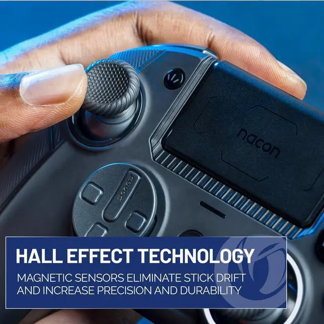 Alt view image 3 of 7 - Nacon Revolution 5 Pro Officially Licensed PlayStation Wireless Controller | For PS5 / PS4 / PC - Hall Effect Joysticks and Triggers, Trigger Stops, Mappable Buttons, 8-way and 4-Way D-pad - Black