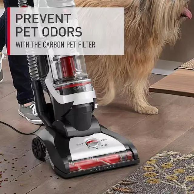 Alt view image 4 of 7 - WindTunnel Bagless Pet Upright Vacuum Cleaner with Automatic Cord Rewind For Carpet, Hardwood, and Upholstery