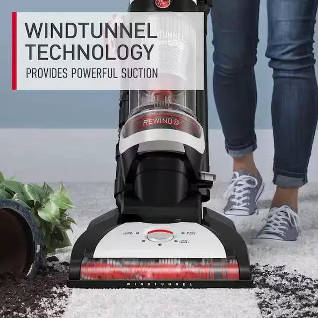 Alt view image 3 of 7 - WindTunnel Bagless Pet Upright Vacuum Cleaner with Automatic Cord Rewind For Carpet, Hardwood, and Upholstery
