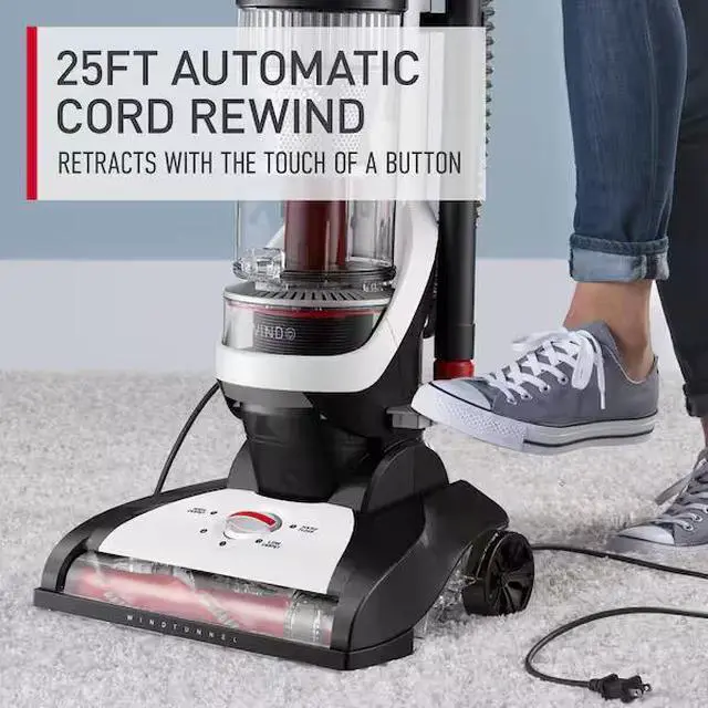 Alt view image 2 of 7 - WindTunnel Bagless Pet Upright Vacuum Cleaner with Automatic Cord Rewind For Carpet, Hardwood, and Upholstery