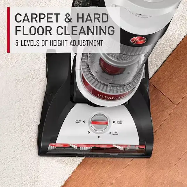 Alt view image 5 of 7 - WindTunnel Bagless Pet Upright Vacuum Cleaner with Automatic Cord Rewind For Carpet, Hardwood, and Upholstery