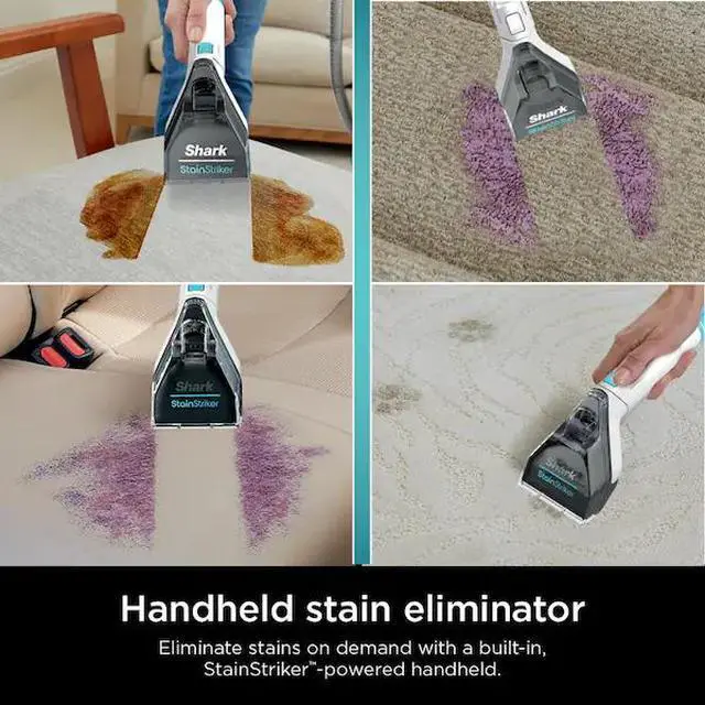 Alt view image 4 of 7 - StainStriker Portable Corded Upholstery, Car, Rug and Carpet Cleaner with Spot and Pet Odor Remover in White
