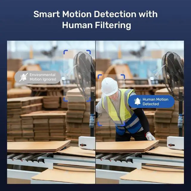 Alt view image 5 of 7 - ANNKE Smart Heat Detection Security Camera, AI Fire Detection, Temperature Alarm, 4-Color Indicator, 4MP Resolution, 2.8mm@30fps, 136° Wide Angle, Two-Way Audio, Smart Dual-Light, IP67 Waterproof