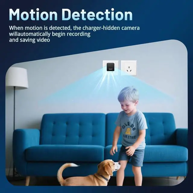 Alt view image 2 of 6 - Hidden Spy Camera 1080P WiFi Wireless Small HD Indoor Home Office Security Camera Compact Surveillance Monitoring Camera with Motion Detection and App Live Feed