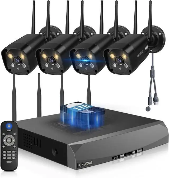 Main image of Wireless Security Camera System, Outdoor WiFi Surveillance Camera System