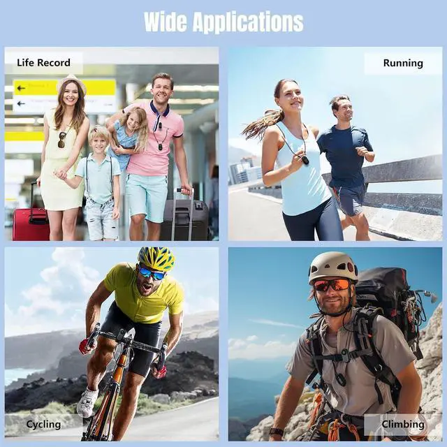 Alt view image 4 of 7 - Mini Wearable Body Worn Action Camera with Auido & Video Recording -32G Thumb Size Hands Free Body Worn Cameras Magnetic Back Clip Wearable Portable Camcorder for Work Travel Pet Walk Vlog(Black)