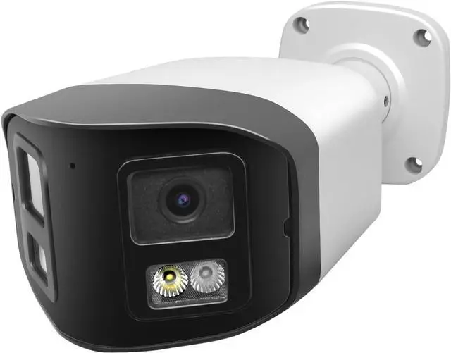 Main image of 4MP Dual Lens PoE IP Security Camera with 180° Ultra Wide Viewing Angle, 2-Way Talk, AI Human Vehicle Detection, SD Card Slot(256GB), Full Color/EXIR2.0 Night Vision, Must Work with NVRs or PoE Switch