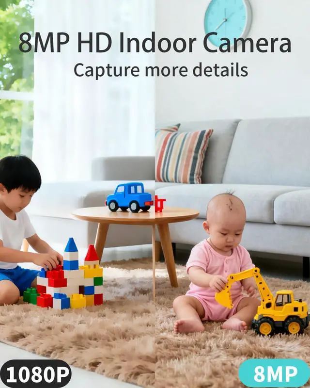 Alt view image 3 of 7 - HIKVIS0N_Indoor 8MP DS-2CD2483G2-I PoE Home Security IP Camera with PIR Human Detection, 120dB WDR, H.265+ Compression, Human/Vehicle Classification, PoE/DC Power