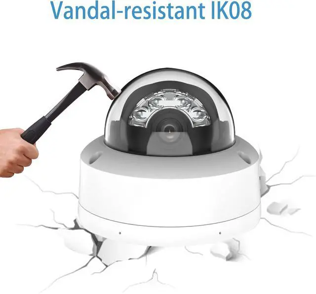 Alt view image 6 of 7 - DS-2CD1143G2-LIUF HIKVIS0N_4MP Dome PoE Camera, Smart Hybrid Light, Human/Vehicle Detection, IP67 & IK08 Rating, 2.8MM H.265+ Compression, SD Storage, International English Version