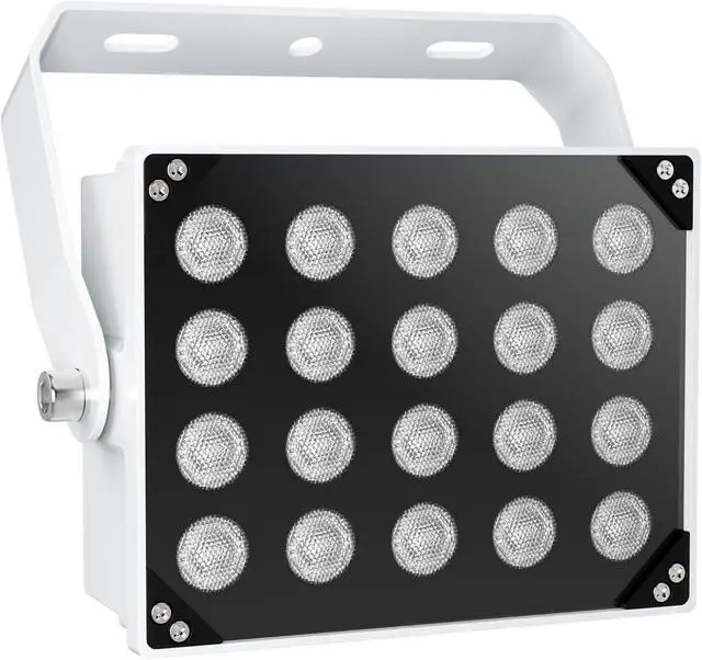 Alt view image 4 of 7 - Univivi IR Illuminators for Security Camera with Power Adapter 850nm Infrared Illuminator 90 Degree Wide Angle 8-LEDs & 20-LEDs IR Infrared Light for Security Cameras