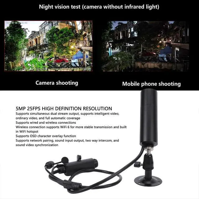 Alt view image 6 of 7 - GOTOTOP WiFi 6 Security Camera, 5MP 4mm Lens with AI Human and Vehicle Detection, IP66 Water Proof, Supports 512GB SD Card and SDK for Integration