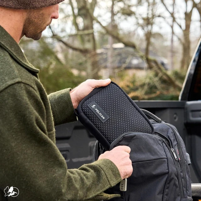 Alt view image 7 of 7 - Pelican Electronic Organizer Travel Case - Portable Tech Pouch with Multiple Storage Mesh Pockets for Cables, Chargers, Power Bank, AirPods - Cord Organizer and Airplane Travel Essentials Bag - Black