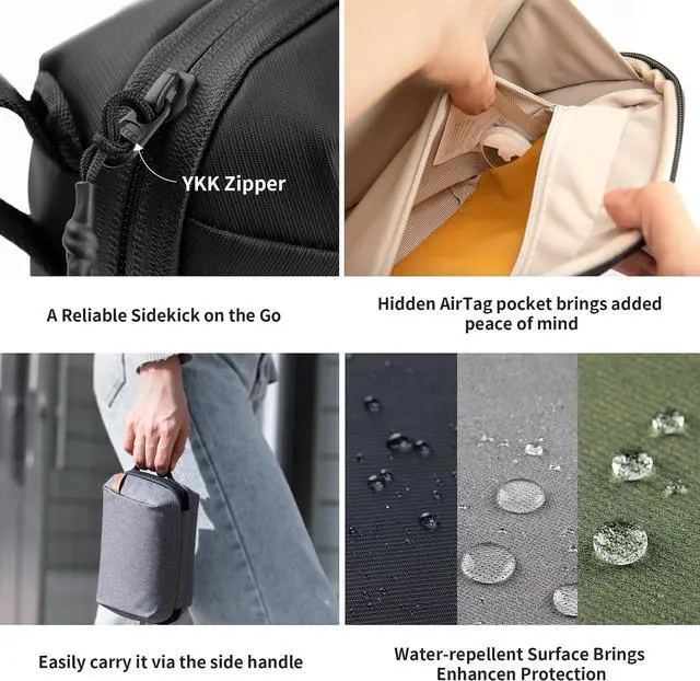 Alt view image 6 of 7 - PGYTECH Tech Accessories Pouch Waterproof Small Electronics Organizer Bag Tech Organizer Pouch for Cables, Phone Batteries, Photography SD Card