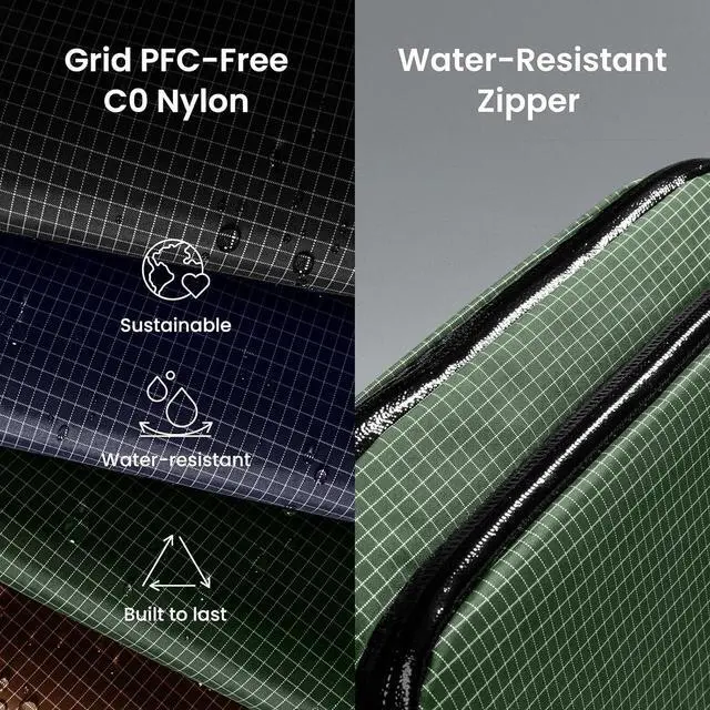 Alt view image 2 of 7 - tomtoc Electronic organizer travel bag, waterproof double compartment, technical bag, cable organizer, phone, hard drive, power bank, travel accessories