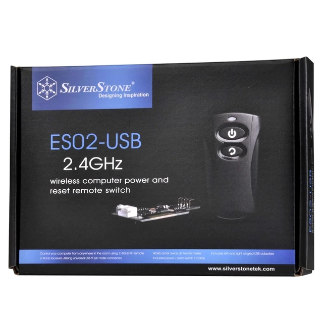 Alt view image 7 of 7 - Silverstone Technology Wireless Remote Computer Power/Reset Switch, USB 2.0 9-pin ES02-USB (SST-ES02-USB-USA)