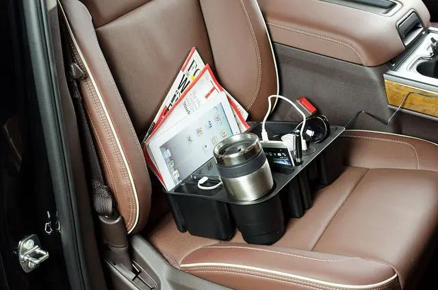 Alt view image 2 of 4 - Custom Accessories Tuff Tech 91135 12V and 2.4A USB Power Caddy Organizer