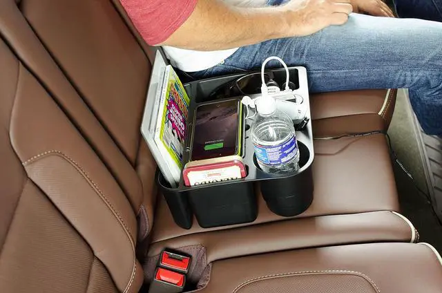 Alt view image 4 of 4 - Custom Accessories Tuff Tech 91135 12V and 2.4A USB Power Caddy Organizer