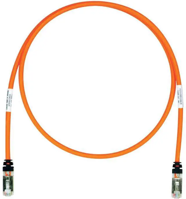 Main image of Panduit Cat6A S/FTP Rj-45 Networking Cable 1 m S/FTP (S-STP) Orange