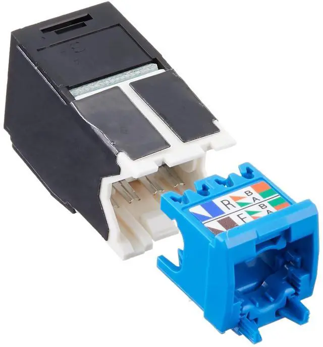 Alt view image 2 of 3 - Panduit CJ6X88TGBL Category-6A 8-Wire TG-Style Jack Module, Black